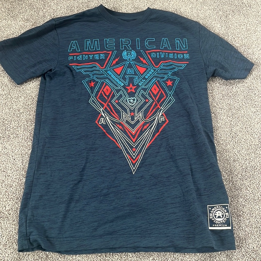 Mens American fighter tshirt